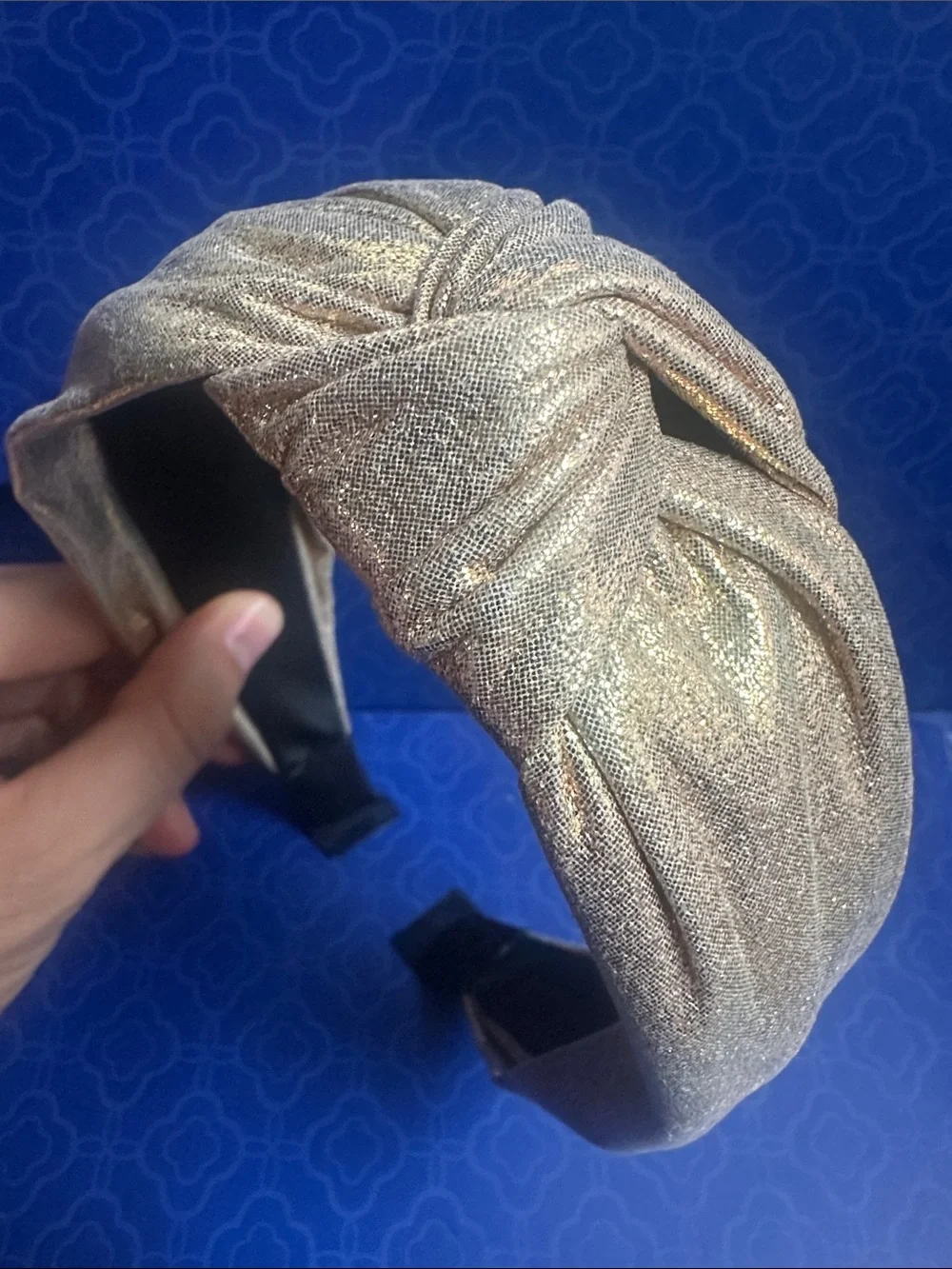 Metallic Gold Knotted Headband